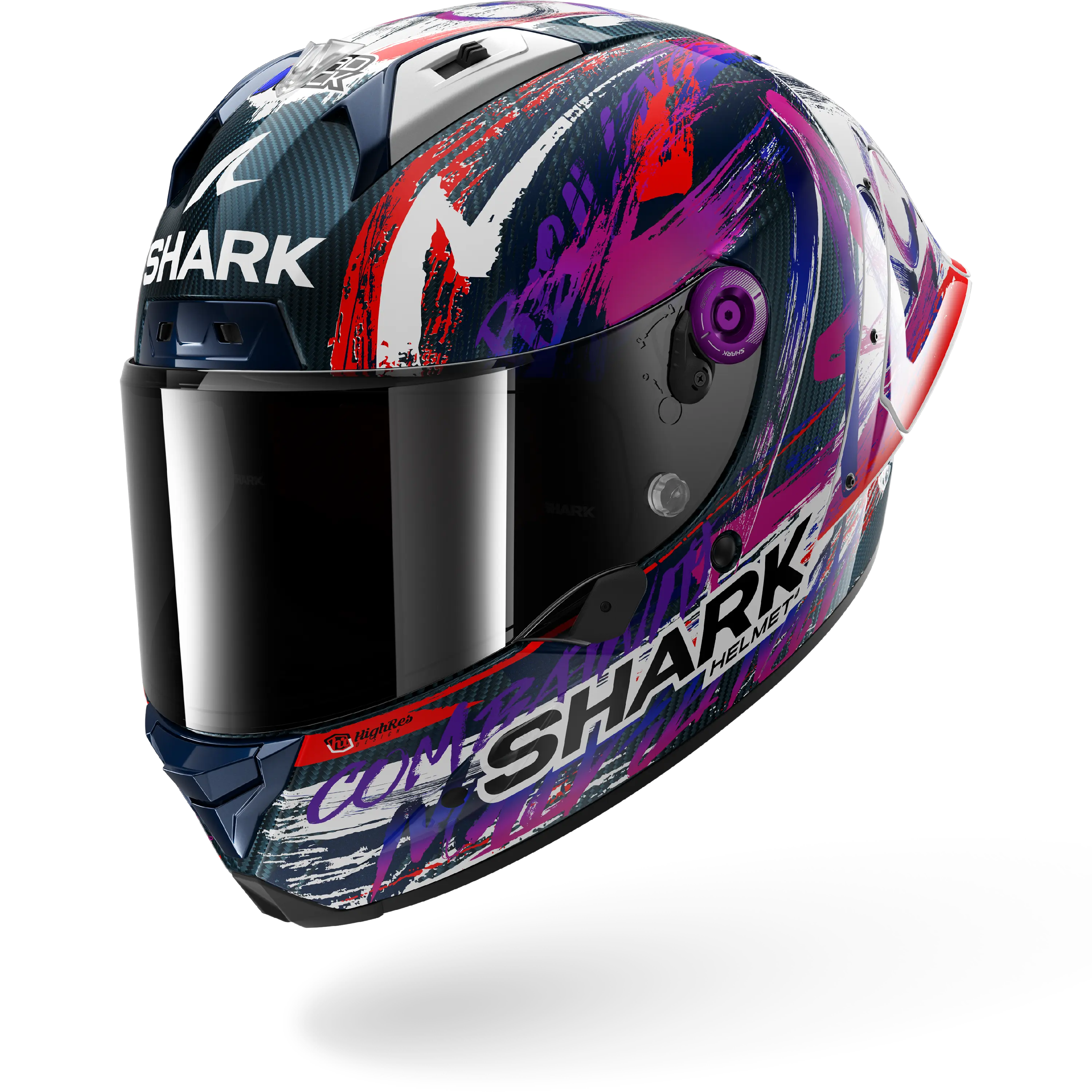 AERON GP FIM RACING #1 REPLICA ZARCO SIGNATURE Carbon White Violet