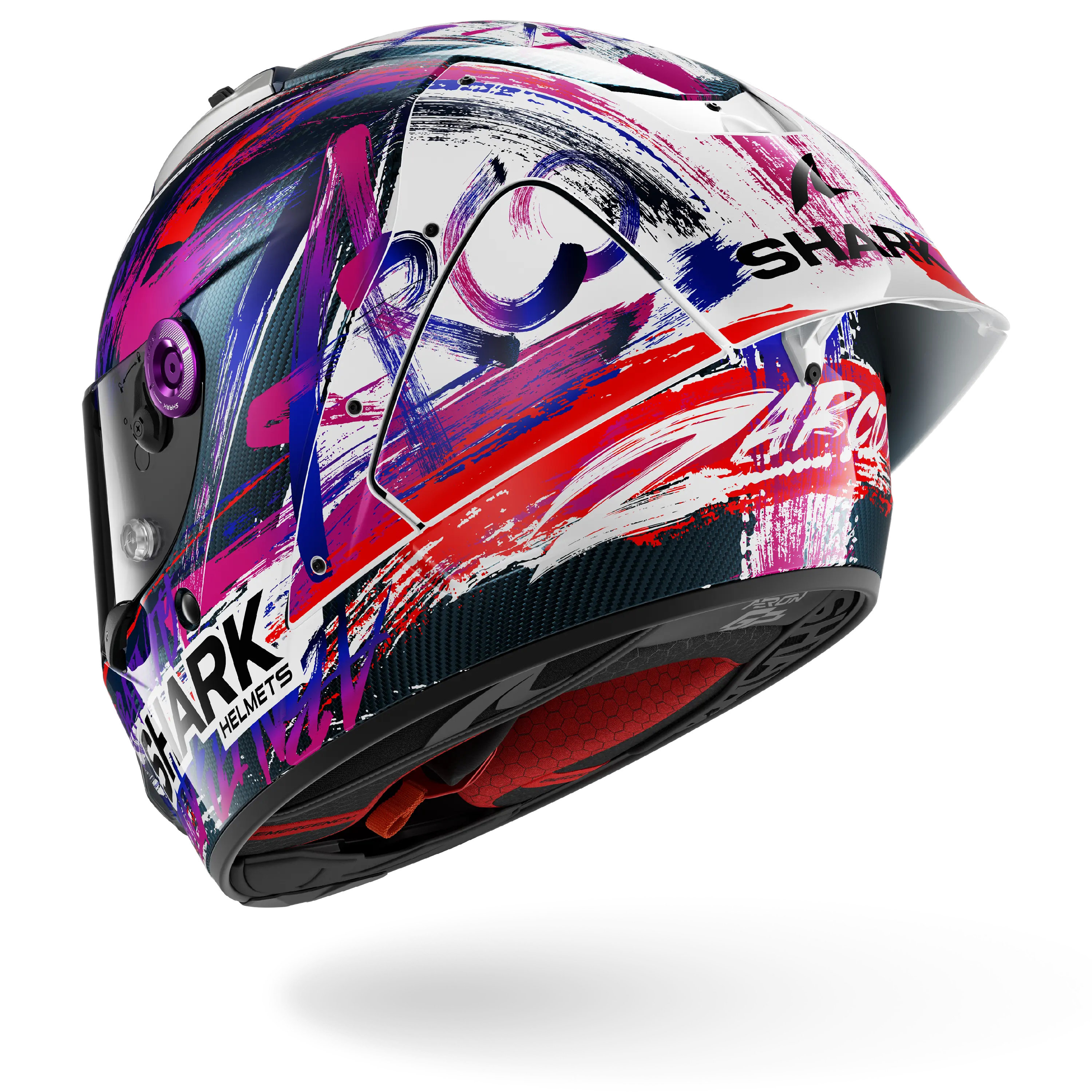 AERON GP FIM RACING #1 REPLICA ZARCO SIGNATURE Carbon White Violet - Image 2